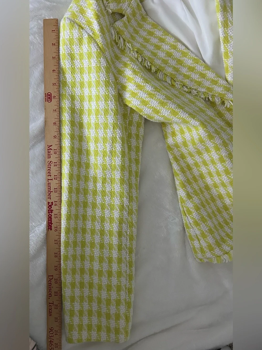 Nanette Lepore Yellow Blazer Jacket Size Large - Picture 10 of 11